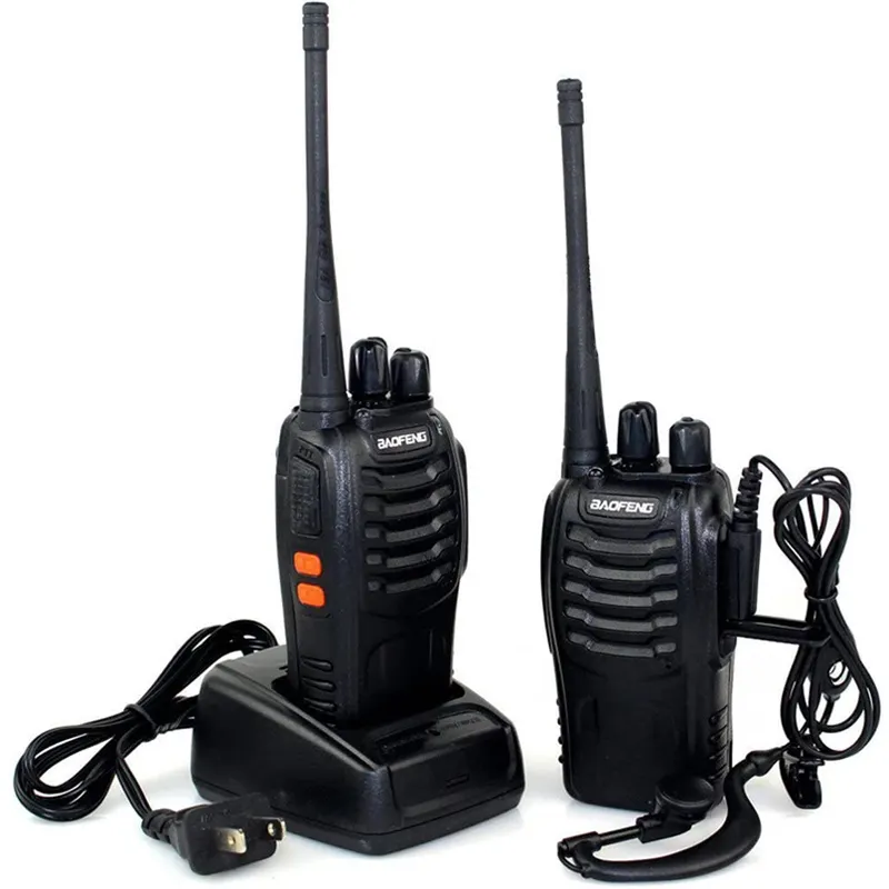 Walkie-talkie bf 888s uhf 16 canais, rádio de duas vias, 888s, walkie-talkie, handy