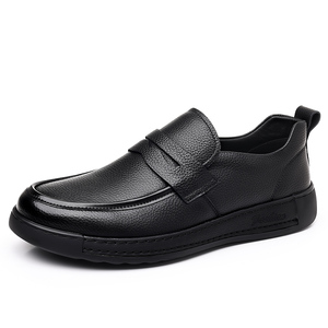 New Wholesale Top Grade Cowhide <strong>Ankle</strong> Shoes Daily Outdoor Party <strong>High</strong> Quality Black Slip-on Casual Business Work Boat <strong>Sneaker</strong> 44 - Product Image 1