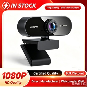 Mini Cámara <span class=keywords><strong>Web</strong></span> HD 1080P <span class=keywords><strong>con</strong></span> Micrófono, Interfaz USB Compatible <span class=keywords><strong>con</strong></span> Computadoras Portátiles y de Escritorio, Adecuada para Videoconferencias en Vivo - Product Image 4