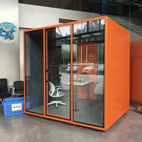 Suzhuang 2026 – Cabine de bureau insonorisée mobile moderne à structure en aluminium pour 1 à 6 personnes, idéale pour les bâtiments commerciaux, garantie 5 ans