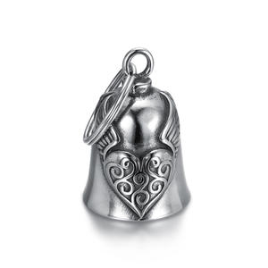 Guardian Bell Accessoire de <span class=keywords><strong>moto</strong></span> Couvre-<span class=keywords><strong>casque</strong></span> plaqué or avec motif de cœur pour femmes et hommes Bikers Type de bijoux Colliers - Product Image 2