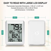 Thermomètre météo sans fil FT0420 avec capteur de température à distance, température maximale et minimale quotidienne
