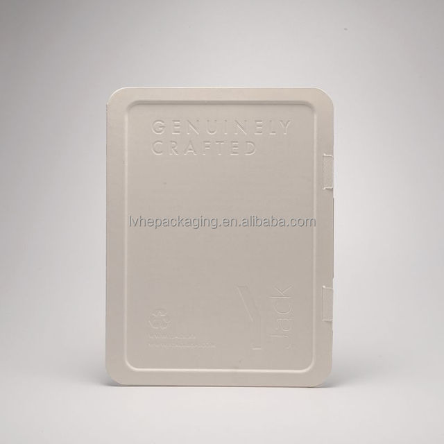 Customizable Biodegradable Pulp Box for Garment Packaging Recyclable Slotted Boxes with Embossed Logo
