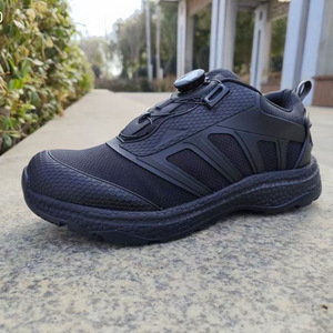 รองเท้าเดินป่าผู้ชายสีดำหัวเข็มขัดอัตโนมัติกันน้ำระบายอากาศได้ดีพื้นรองเท้ายางส้นเตี้ยกลางแจ้งเบามากการฝึกอบรมฤดูร้อน - Product Image 2