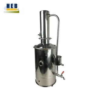 Destilador de agua de acero inoxidable y vidrio aplicable para laboratorio