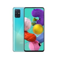 Téléphone portable A51 d'occasion à bas prix avec 64 Go de RAM/ROM, Android 10, batterie 4000 mAh, version mondiale