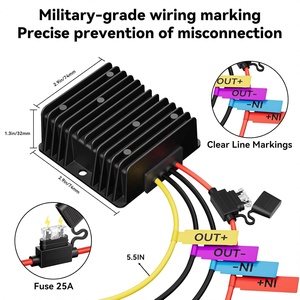 <span class=keywords><strong>Convertisseur</strong></span> de fréquence simple Calculus C60J12V20A5L 20A 50/60Hz 24V/36V/48V 12V IP68 étanche en alliage d'aluminium pour applications électriques - Product Image 2