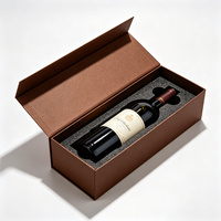 Neues Design Luxuriöse Maßgefertigte Magnetverschluss-Faltbare Geschenkbox für Wein-Geschenkverpackung