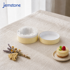 Caja de Cartón Kraft Ecológica Resistente al Calor para Pasteles, Tubo de Papel para Regalos, Cilindro para Pasteles de Queso con Papel para Hornear - Product Image 5