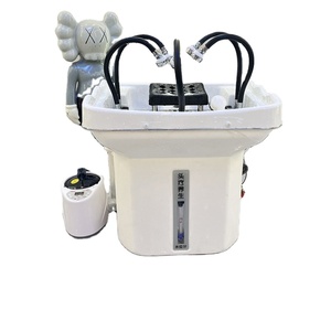 KISEN Cabines de douche portables, SPA capillaire, Plateau de lavage pour salon de <span class=keywords><strong>coiffure</strong></span>, Lit vapeur, Plusieurs douches, <span class=keywords><strong>Bac</strong></span> à <span class=keywords><strong>shampoing</strong></span> - Product Image 1