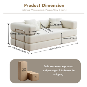 طقم أريكة حديثة بتصميم وحدات على شكل حرف L، كنبة فاخرة بمقاعد كبيرة، طراز نورديك، تنجيد مريح، أريكة استرخاء كبيرة - Product Image 6