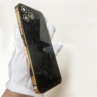 Quantité minimale de commande bas pour la personnalisation modèle personnalisé boîtier de cadre plaqué or de luxe protéger boîtier de téléphone pour iphone 14 pro max