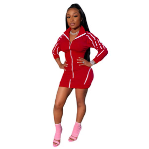 Nuovo Arrivo Conyson: Abito Aderente da Donna, Stile Streetwear, Completo Monoblocco, Abbigliamento Casual, Moda Taglie Forti, Outfit <span class=keywords><strong>con</strong></span> Gonna - Product Image 4