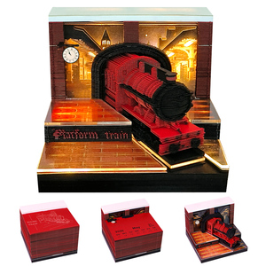 Hogwarts Express Magic Train 3D Memo <span class=keywords><strong>Pad</strong></span> Với Ánh Sáng LED & Lịch Handmade Nghệ Thuật Dân Gian Sưu Tập Quà Tặng Trang 245 - Product Image 1