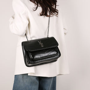 Bolso Bandolera de Moda para Mujer, Diseño Exquisito con Patrón Geométrico, Gran Capacidad, Estilo Cadena, Cuero PU, Modelo 2502 - Product Image 4