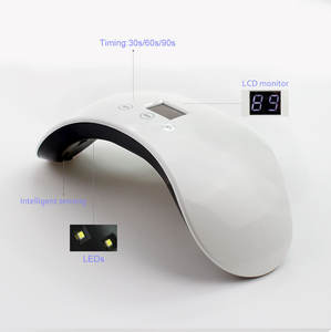 <span class=keywords><strong>Lampe</strong></span> à ongles UV LED à double source lumineuse, induction infrarouge, utilisation à domicile ou en salon, séchage rapide du vernis gel, manucure, pédicure, professionnelle - Product Image 5