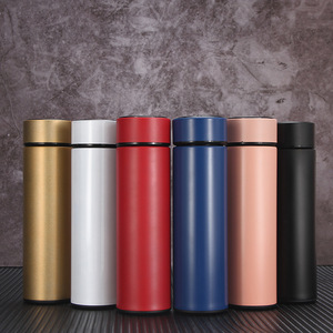 2023 gran oferta, taza de termo inteligente LED de acero inoxidable de doble pared, tazas rectas de Negocios Inteligentes con visualización de temperatura - Product Image 3