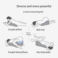 2 Nouveaux oreillers de sommeil multifonctionnels en coton à mémoire de forme imitation soie glacée, couleur unie, pour couples, coussin pour téléphone portable et jeux