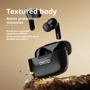سماعات أذن لاسلكية بلوتوث OKOP216 للبيع بالجملة، مع خاصية إلغاء الضوضاء النشطة، وزمن استجابة منخفض، وعمر بطارية طويل جدًا، مناسبة للرياضة - Product Image 3