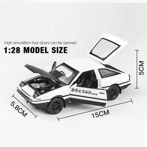 Voitures miniatures en alliage OEM 1/20/24/28, jouets Mini Z <span class=keywords><strong>Trueno</strong></span> Initial D AE <span class=keywords><strong>86</strong></span>, véhicules en métal moulé sous pression - Product Image 2