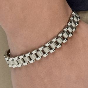 Montre pour homme en acier inoxydable, étanche, bracelet en cuir, bracelet 2023, or 18 carats, argent 2023 - Product Image 1