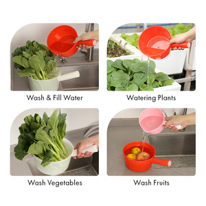 Louche en plastique PP durable de 18 cm, légère, à long manche, pour la cuisine, la salle de bain, le nettoyage, lavage à la main uniquement, ustensiles - Product Image 3