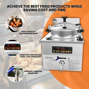 Personalización exclusiva Freidora profunda Purificador de aceite Fácil mantenimiento Freidora de huevos automática Churrera de acero inoxidable con freidora - Product Image 6