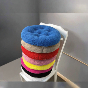 Multi Color Solid Teddy Lambswool Seat Cushion Soft Tufted Plush <b>Chair</b> Pad Modern Home Decor Hotel Stool Non-Toxic Wholesale - Product Image 3