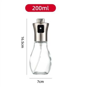 200 ml Yeniden Kullanılabilir Cam Yağ Atomizeri Yemeklik Yağ Sprey Şişesi Basınçlı Çalışan Model Ekstra Sızma Zeytinyağı Dağıtıcı Yemeklik Sprey - Product Image 2
