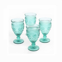 Tasses à thé florales populaires, gobelet noir mat, verres Vintage Highball