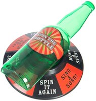 Roulette rotative de la bouteille Roulette de verre pour adultes, pour boire, jeux de fête