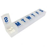 Nouvelle vente flash - Boîte à pilules JH Medibox avec logo personnalisé, en PP de qualité alimentaire, résistante aux enfants, organisateur de pilules hebdomadaire, options multicolores, rangement de pilules portable