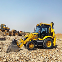 JCB 4CX d'occasion de haute qualité à vendre, JCB rétrocaveuse d'occasion en Chine Rétroexcavateur JCB 3CX 4CX en stock à vendre