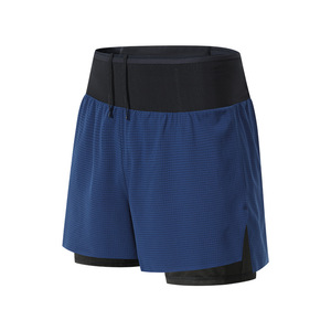 Pantalones Cortos Deportivos de Doble Capa con Múltiples Bolsillos para Hombre, para Maratón, Fitness, Baloncesto y Senderismo al Aire Libre - Product Image 1