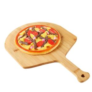 Planche à pizza en bambou de qualité supérieure, 43,5x29,5x1 cm, portable pour la cuisson et le service - Product Image 3