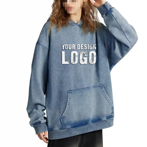 Sweat à capuche pour femme surdimensionné en coton lourd de 450 g, lavé, avec logo personnalisé, de haute qualité, ample, épaules tombantes, taille plus - Product Image 2