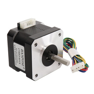 มอเตอร์สเต็ปเปอร์ HANPOSE Nema17 รุ่น <span class=keywords><strong>17HS3401S</strong></span> แรงบิด 28N.cm กระแสไฟ 1.3A มุมสเต็ป 1.8 องศา ขนาด 42 มม. สำหรับเครื่องมือแพทย์ความงาม มอเตอร์ขนาดเล็ก Atura - Product Image 1
