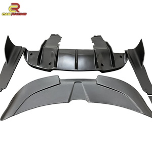 New Update Ryft Style Dry Carbon Fiber Body Kit Glossy Twill Weave Front Lip Fender Spoiler Side Skirts <b>Diffuser</b> for - Product Image 3