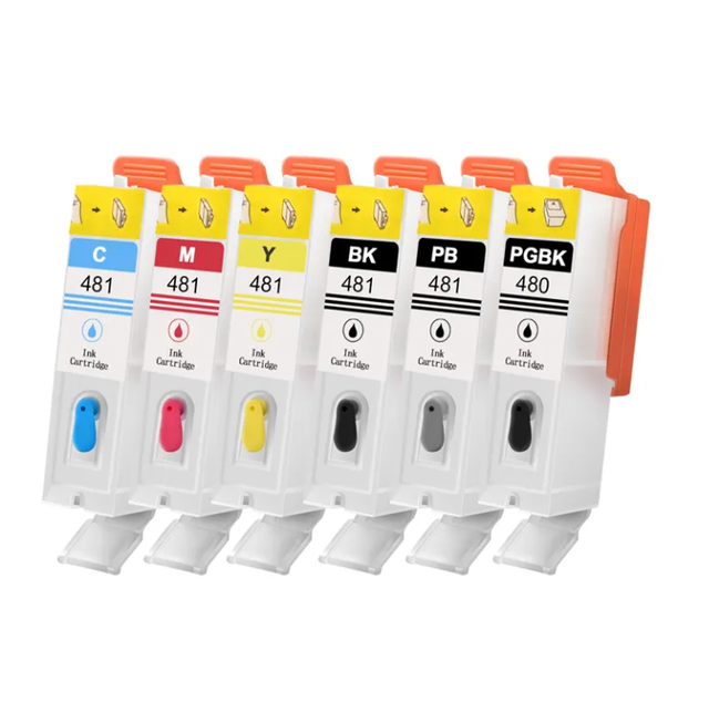 For Canon TS6140/TS704 Compatible Inkjet Color for Ink Cartridge PGI480 CLI481 480XXL 480XL 481XL for High Performance Printing