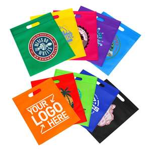 Custom Thickened and Durable Non-woven Flat <b>Bag</b>, Advertising Promotional Shopping <b>Gift</b> <b>Bag</b>, Customizable Logo, <b>Large</b> Capacity. - Product Image 1
