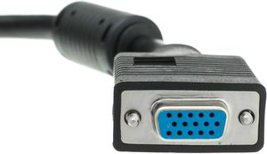Câble d'extension VGA <span class=keywords><strong>SVGA</strong></span> mâle à femelle veste en PVC Double blindage HDTV utilisation informatique noyaux de Ferrite - Product Image 4