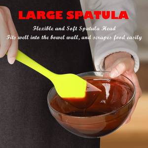 Spatule en silicone antiadhésive de qualité alimentaire pour la cuisine, emballage en sachet OPP - Product Image 3