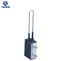 TANHO Pince d'ancrage isolante à tension haute tension en alliage d'aluminium à quatre cœurs pour extrémité de ligne électrique, robuste et haute performance