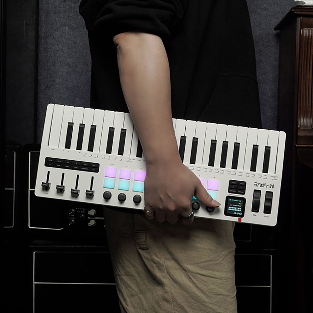 M-Vave SMK-37 PRO ミニMIDIキーボード 37 ベロシティ対応鍵盤