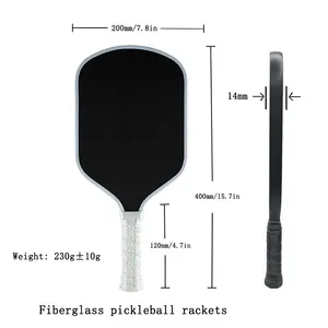 Açık spor için toptan fiberglas petek Pickleball raketleri üretmektedir