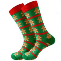 Vente en gros de chaussettes de Noël en coton tricoté personnalisées pour femmes, fantaisie et originales