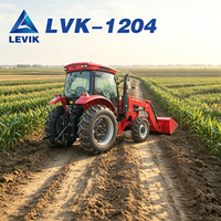 Tracteur agricole 4x4 de 120 CV, prix de gros, utilisation stable sur le terrain pour les exploitations agricoles moyennes et grandes