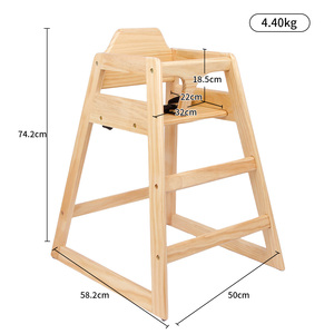 <span class=keywords><strong>Welhome</strong></span> WOOD Sillas altas de bebé Sillas de comedor desmontables Muebles de hotel Sillas de restaurante Muebles Dormitorio - Product Image 3