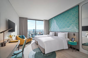 حزم أثاث غرف نوم فندقية خشبية فاخرة 5 نجوم مصنوعة حسب الطلب لشركة تصنيع أثاث فنادق بيست ويسترن - Product Image 2