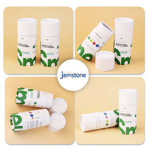 Boîte de tubes en papier cadeau cosmétique en carton cylindre artisanal personnalisé emballage de tube en papier rond pour café kraft brun peut - Product Image 6